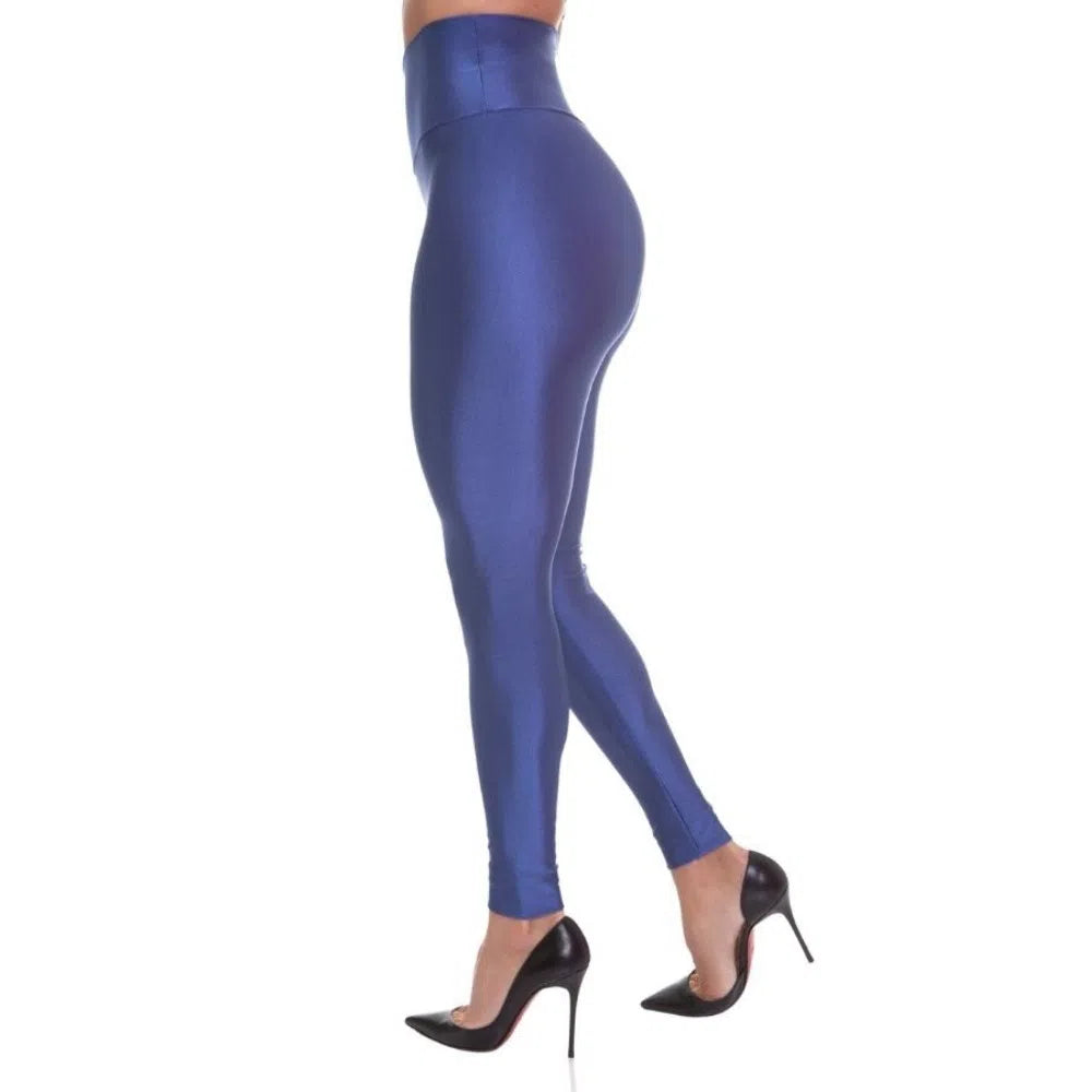 Satin High-Waist Sculpt - Blue Jeans