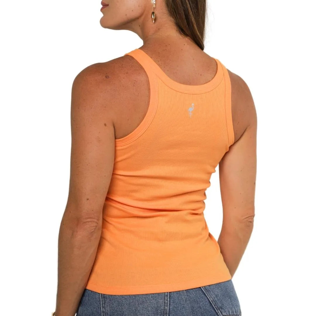 High-Neck Ribbed - Mango