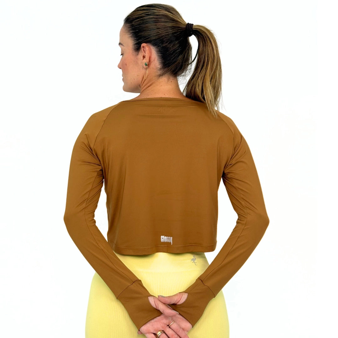 Cropped Wrap Top – Dual-Wear Design