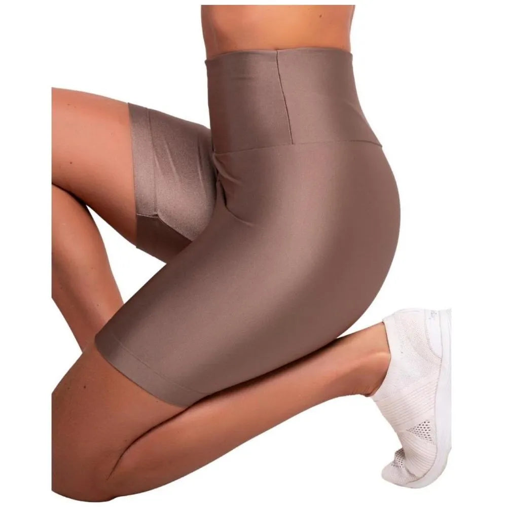 Satin Touch Sculpt Short - Castanho