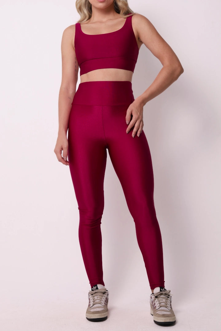 Satin Touch Sculpt Legging - Desejo