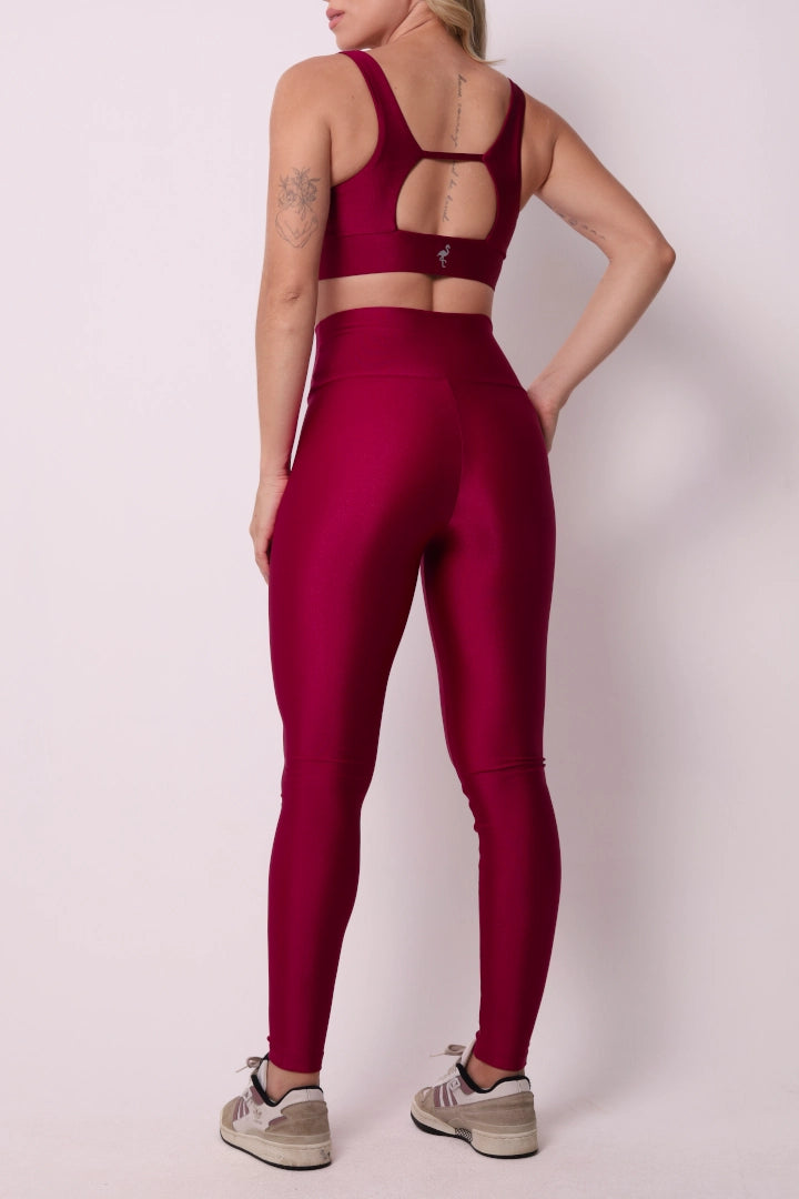 Satin Touch Sculpt Legging - Desejo