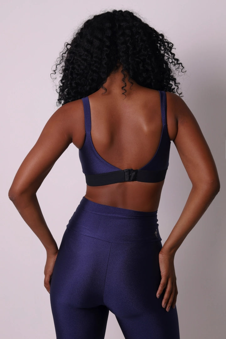Satin Touch Sculpt Legging - Navy