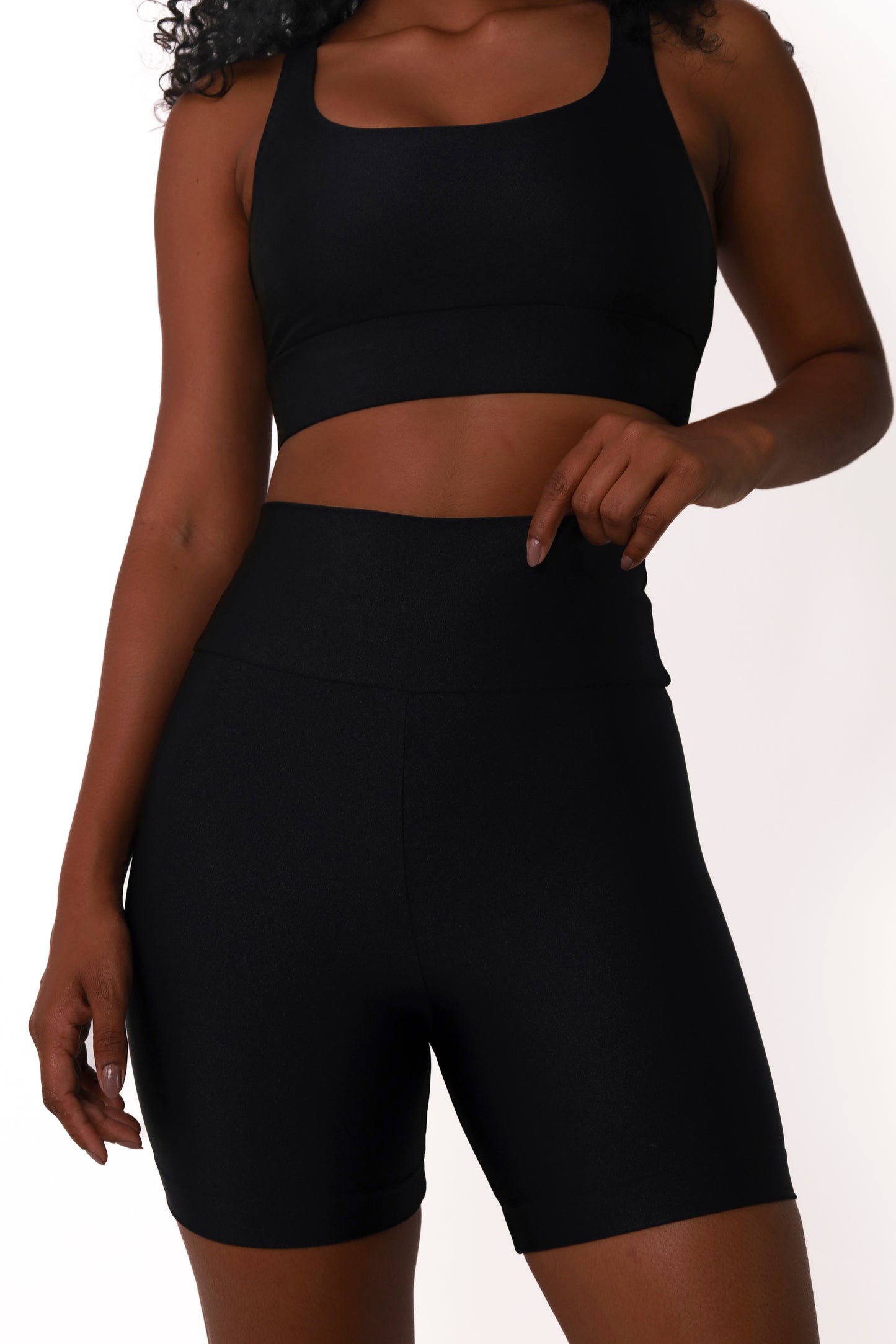 Satin Touch Sculpt Short - Black