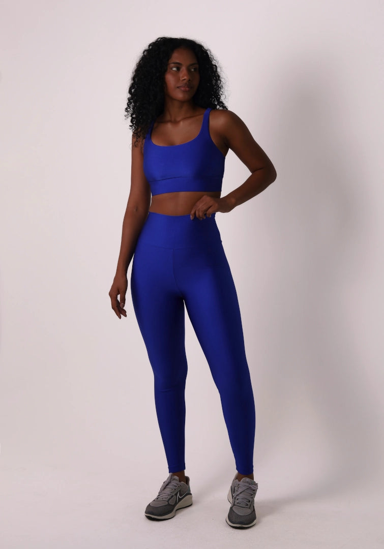 Satin Touch Sculpt Legging - Royal
