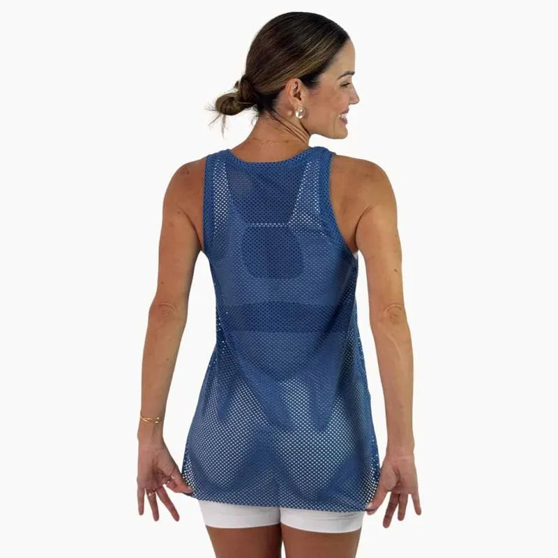 Mesh Tank Top - Blue Jeans