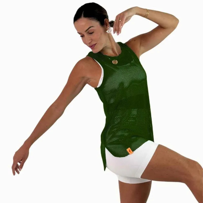 Mesh Tank Top - Croco