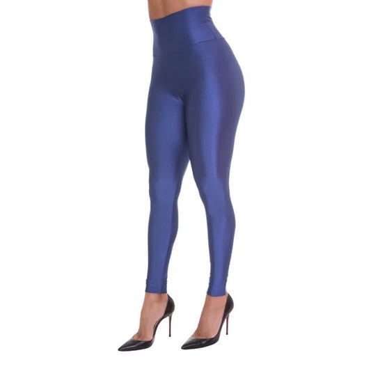 Satin High-Waist Sculpt - Blue Jeans
