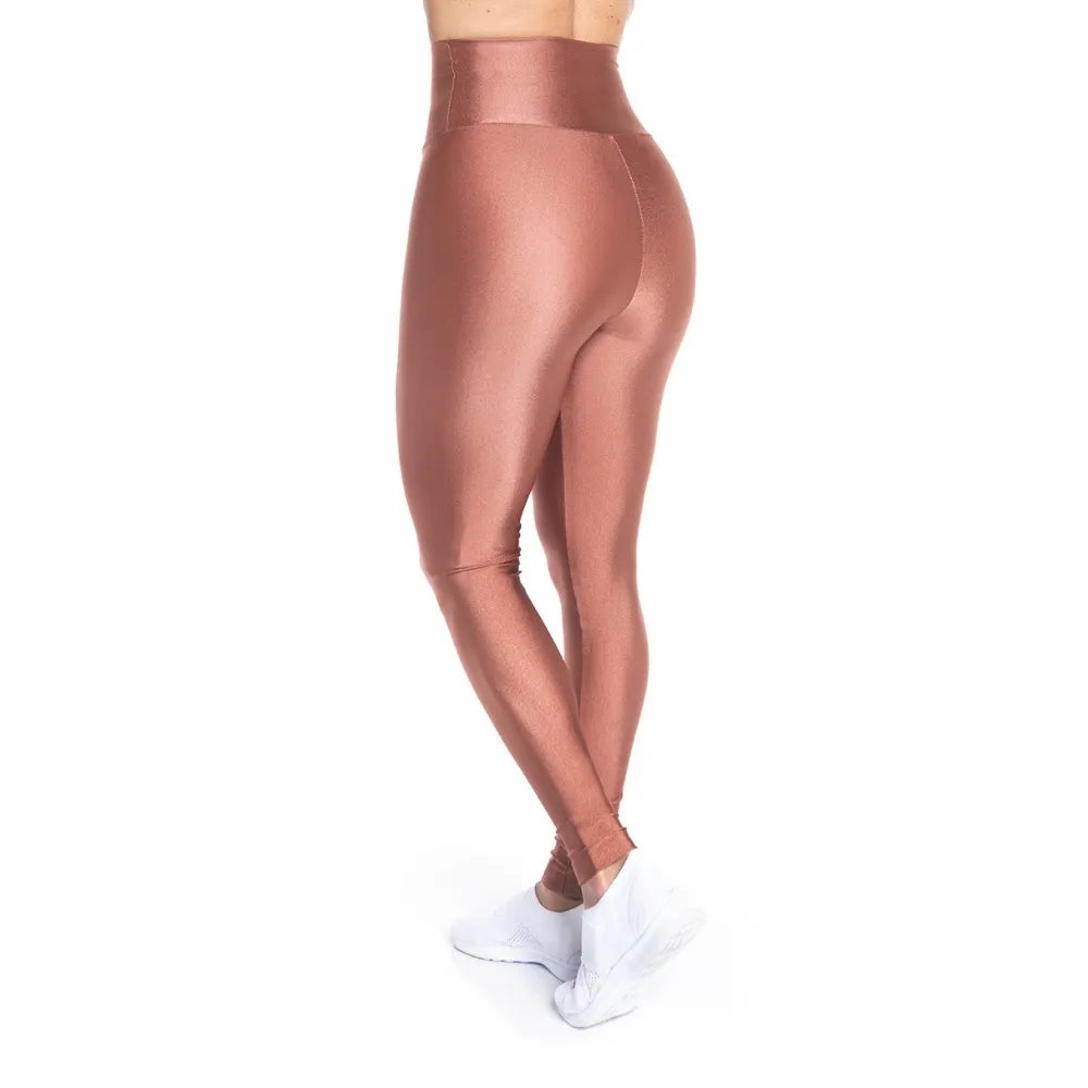 Satin High-Waist Sculpt - Bronze