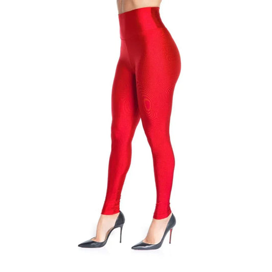 Satin High-Waist Sculpt - Tomato