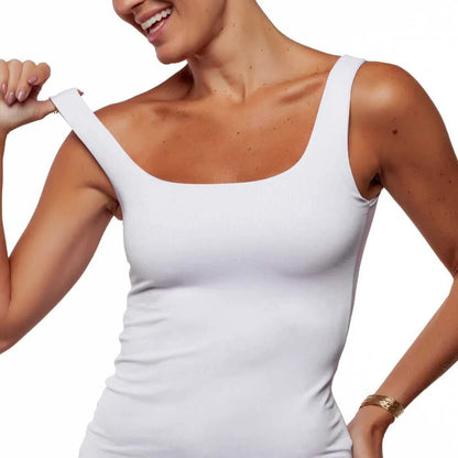 Seamless Tank - White