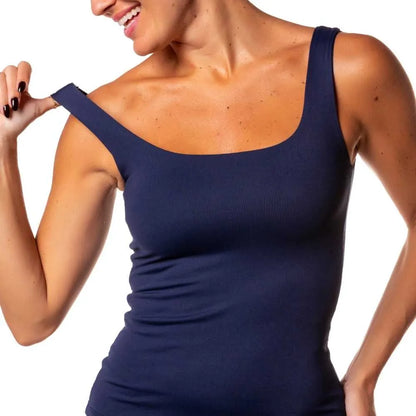 Seamless Tank - Navy