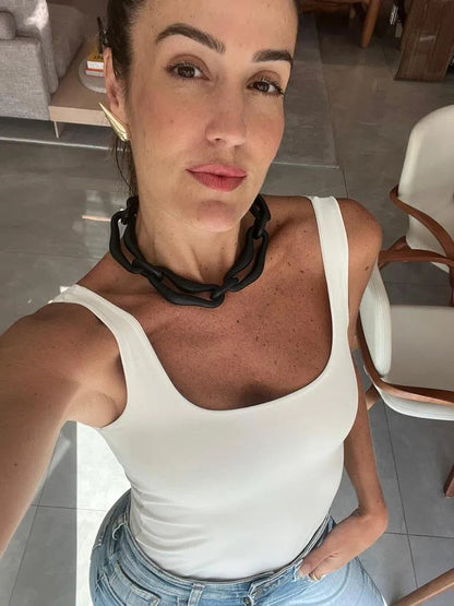 Seamless Tank - White