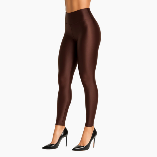 Satin Touch Sculpt Legging - Café