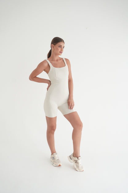 Matte Sculpt Romper – Mármore
