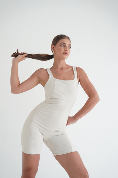 Matte Sculpt Romper – Mármore