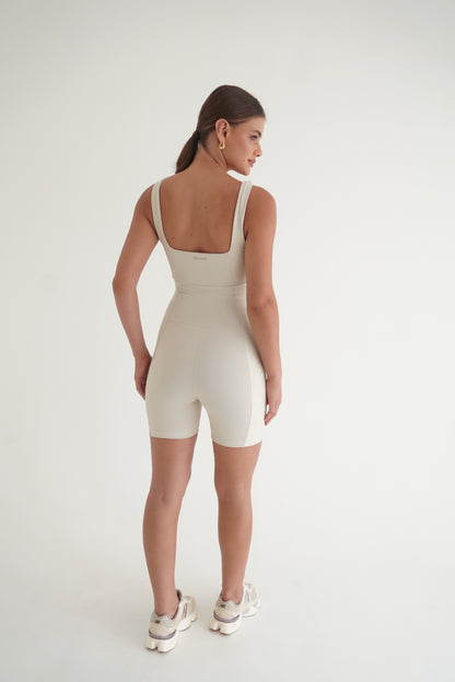 Matte Sculpt Romper – Mármore