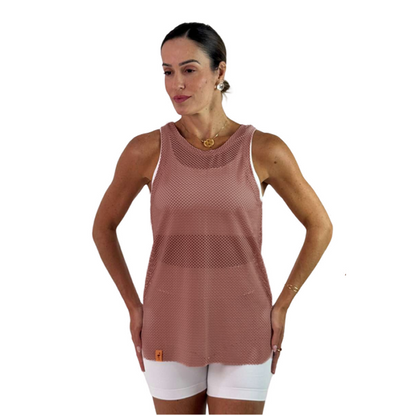 Mesh Tank Top - Rosa Seco