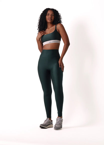 Satin Touch Sculpt Legging - Bonsai