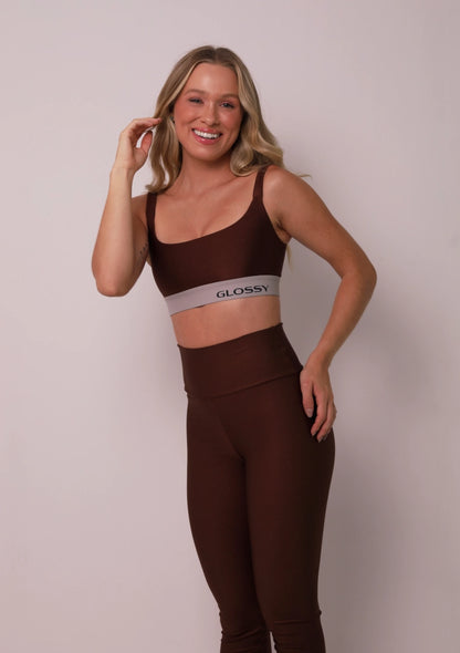 Satin Touch Sculpt Legging - Cookie