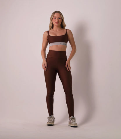 Satin Touch Sculpt Legging - Cookie