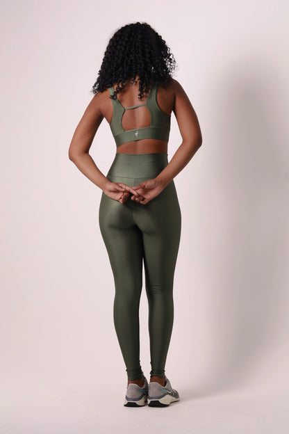 Satin High-Waist Sculpt - Croco