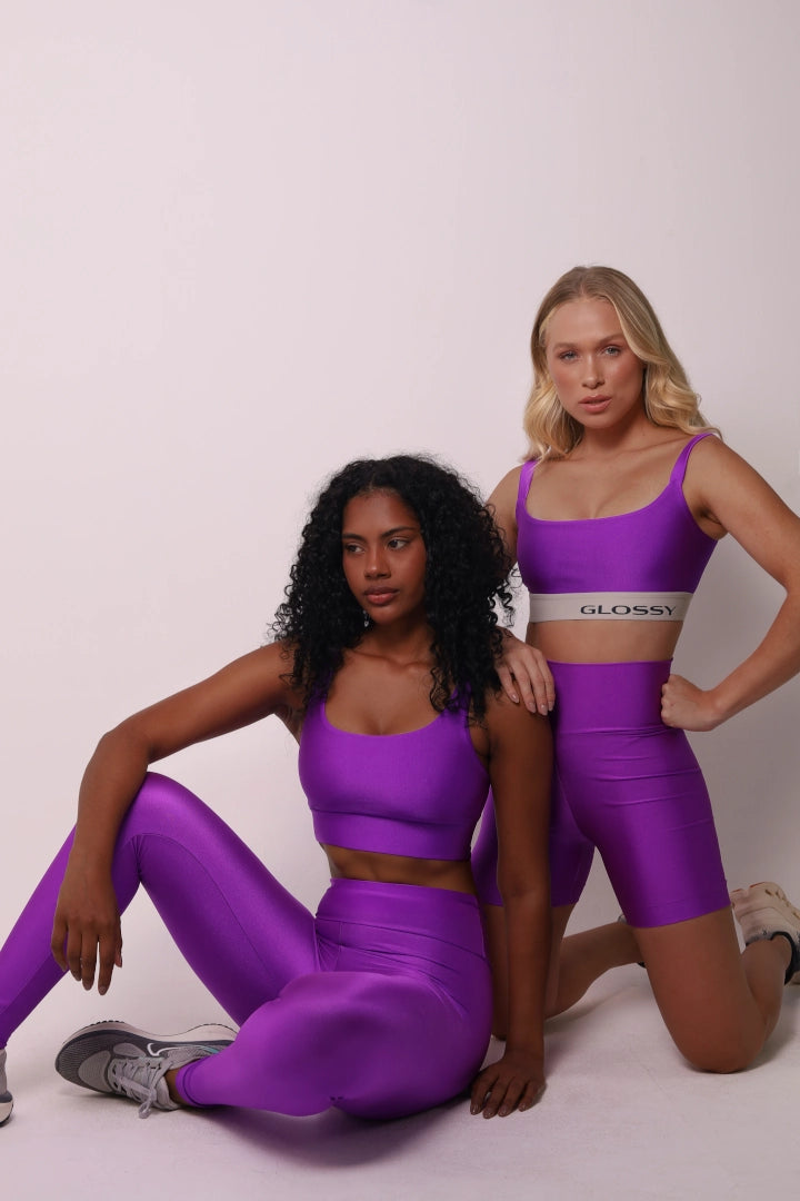 Satin Touch Sculpt Legging - Fuchsia