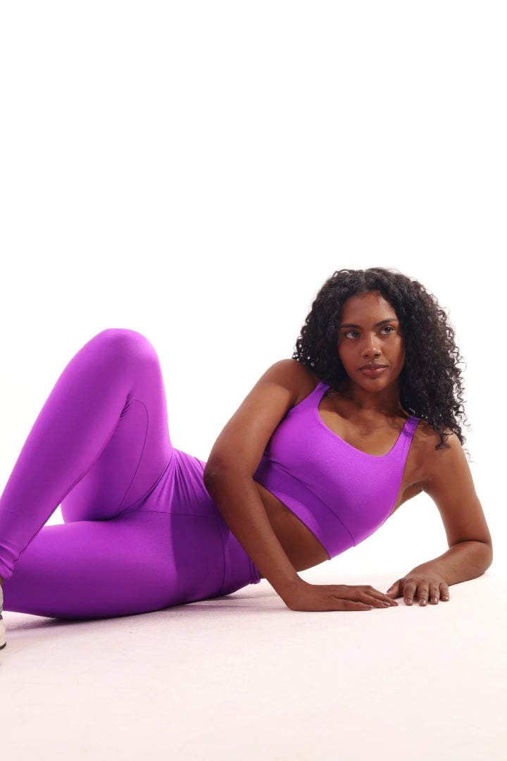 Satin Touch Sculpt Legging - Fuchsia