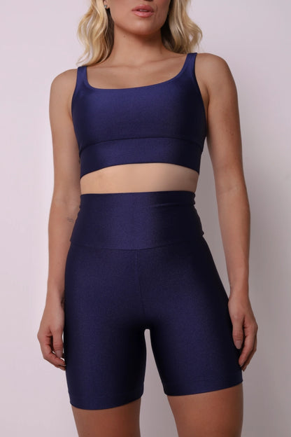 Satin Touch Sculpt Short - Navy