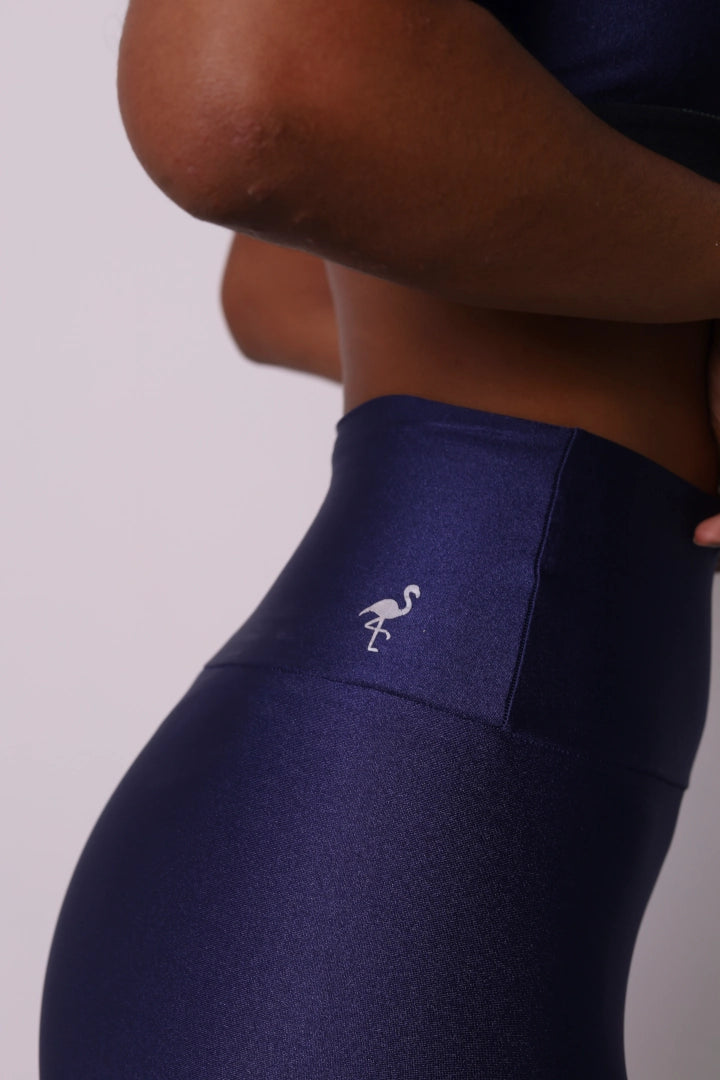 Satin Touch Sculpt Legging - Navy