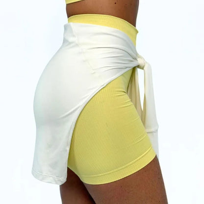 Cropped Wrap Top – Dual-Wear Design