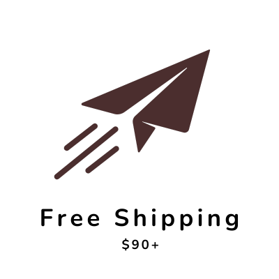 Free shipping icon for women's activewear - fast delivery on all orders above $90