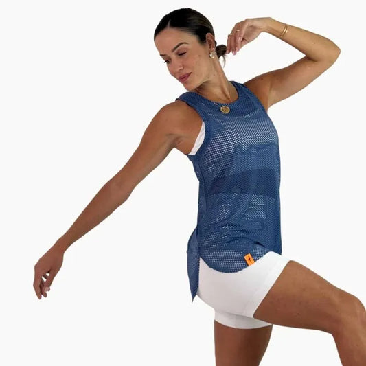 Mesh Tank Top - Blue Jeans